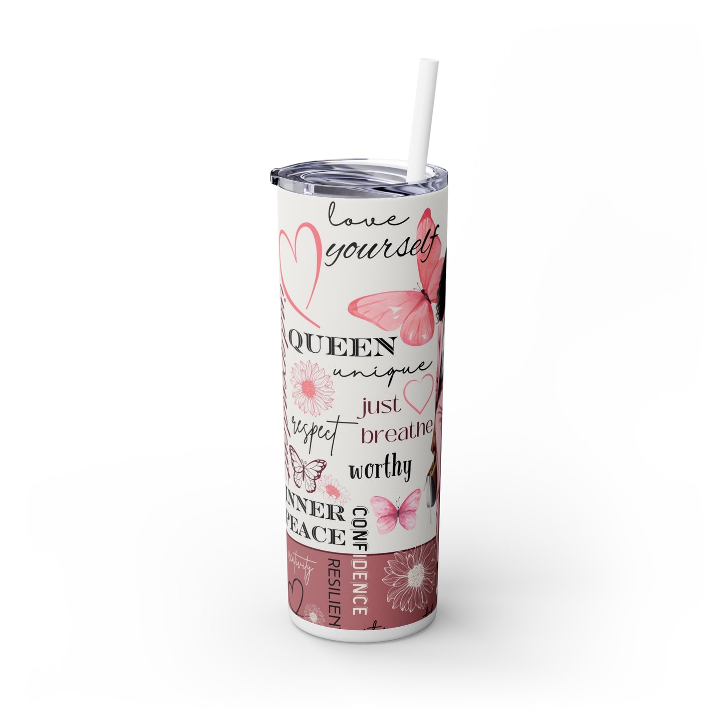 "Pink Business Women Empowerment Tumbler " 20oz Tumbler with Straw