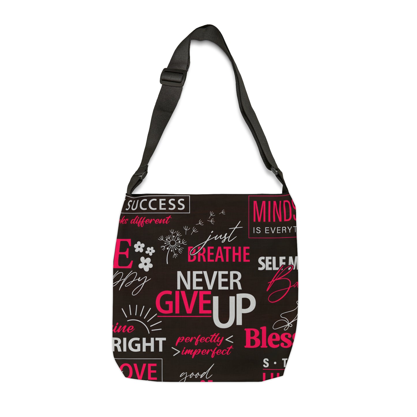 "Never Give Up" Tote Bag