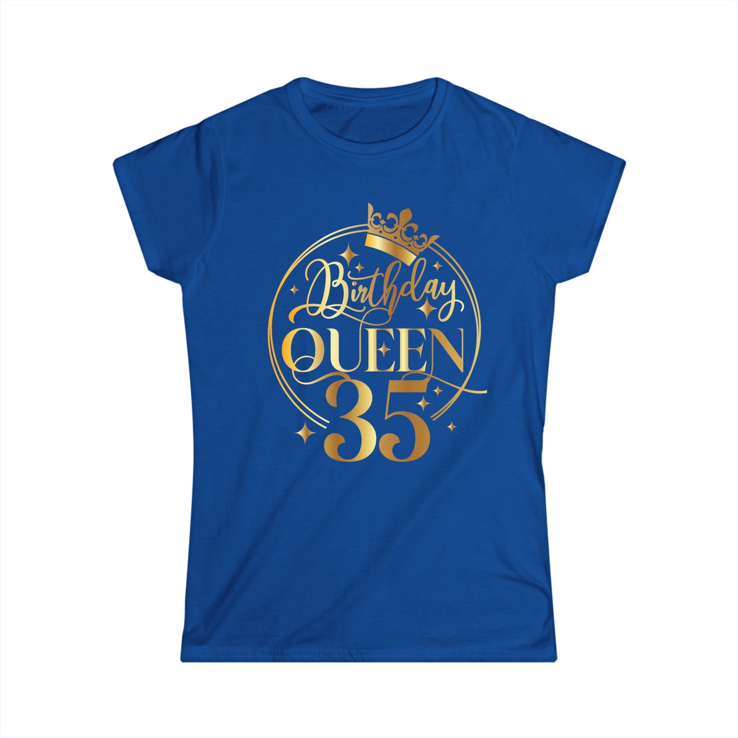 Birthday Queen 35- Women's Softstyle Tee