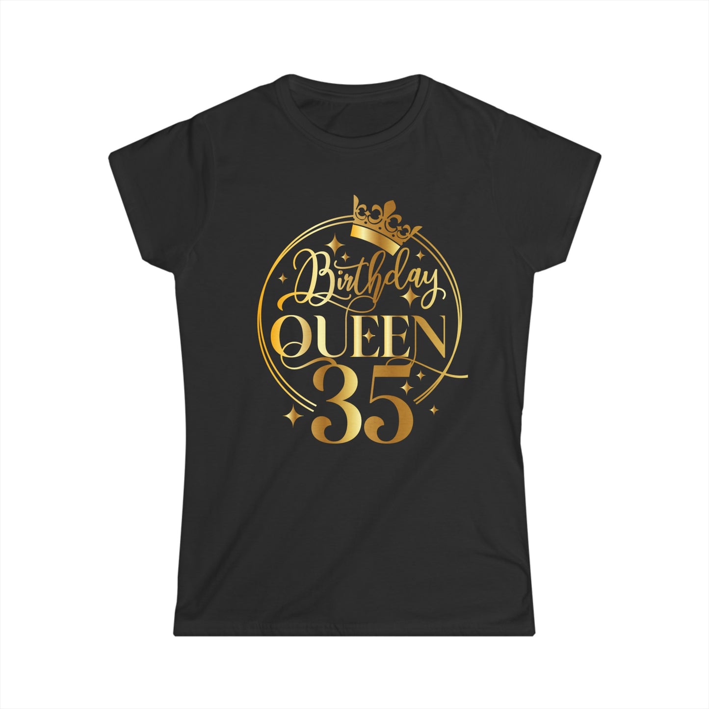 Birthday Queen 35- Women's Softstyle Tee