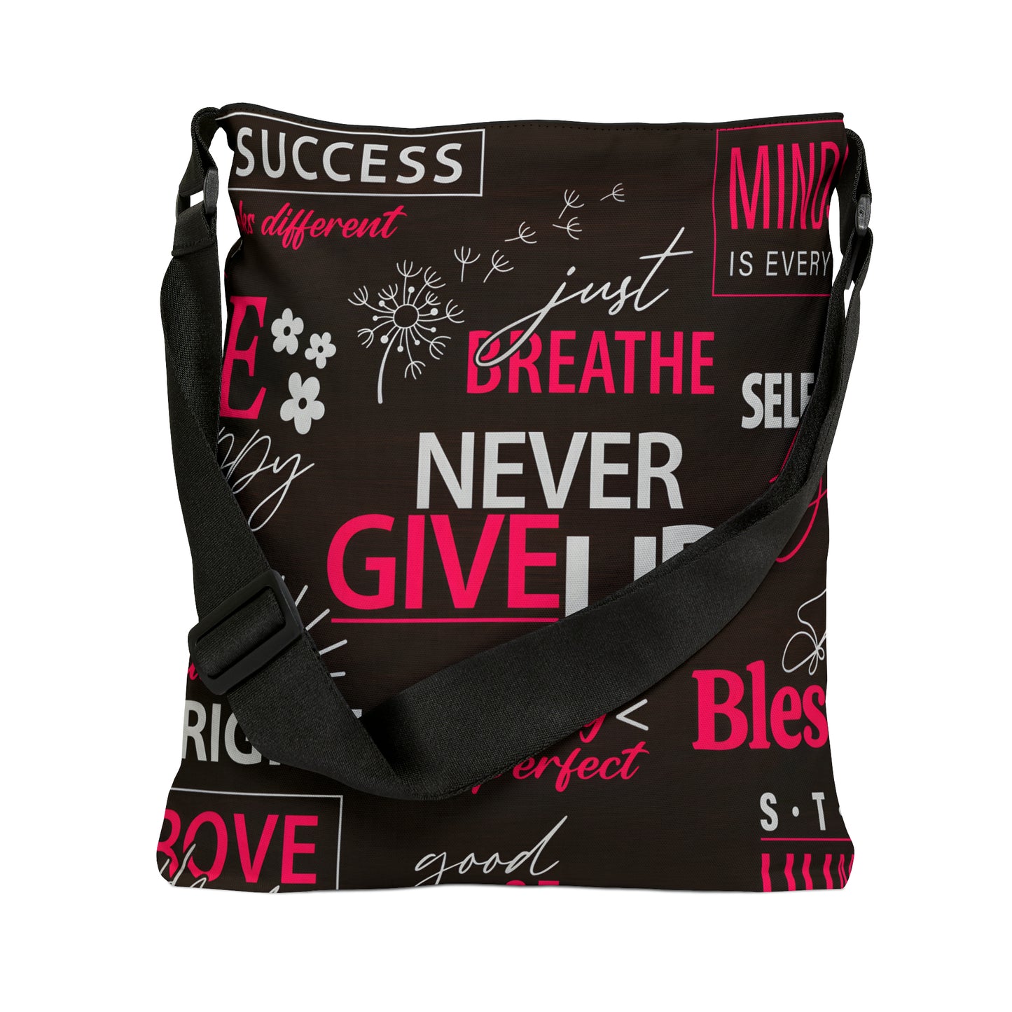 "Never Give Up" Tote Bag