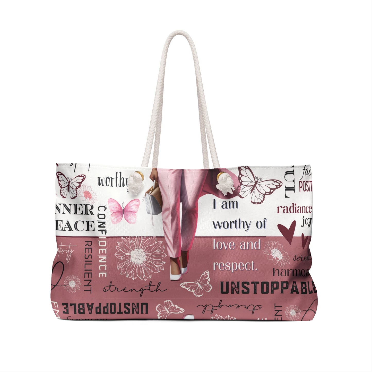 "I Mean Business" Pink Tote Bag