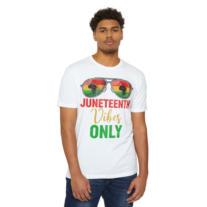 Juneteenth Vibes Only Unisex CVC Jersey T-shirt