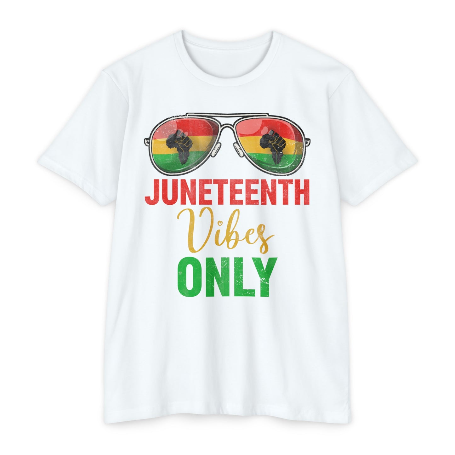 Juneteenth Vibes Only Unisex CVC Jersey T-shirt