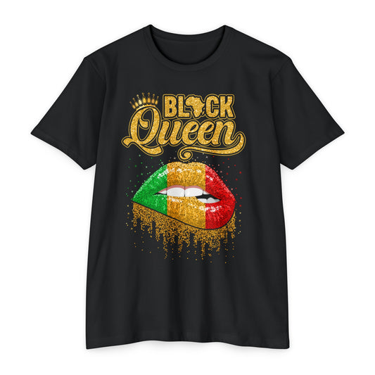 Black Queen Unisex CVC Jersey T-shirt