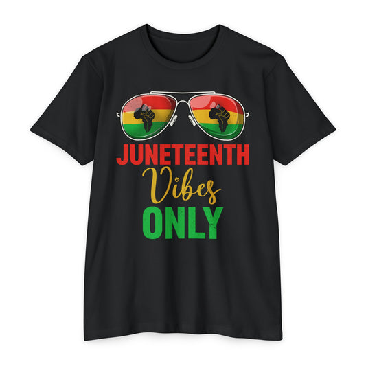 Juneteenth Vibes Only Unisex CVC Jersey T-shirt