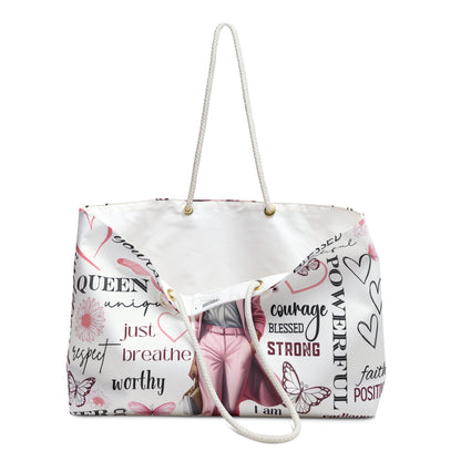 "I Mean Business" Pink Tote Bag