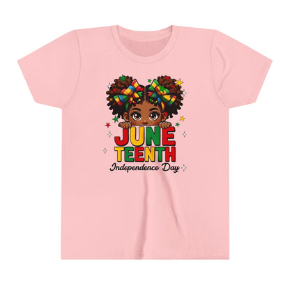 Girls Juneteenth Youth Short Sleeve Tee