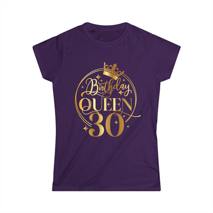 Birthday Queen 30-Women's Softstyle Tee