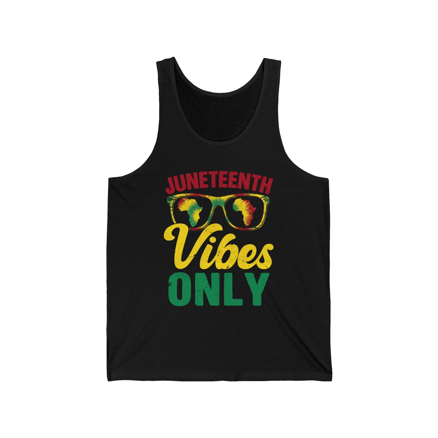 Juneteenth Vibes Only-Unisex Jersey Tank