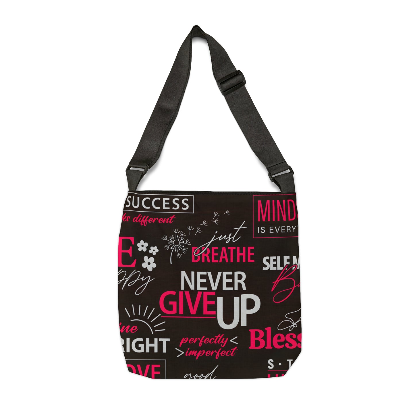 "Never Give Up" Tote Bag