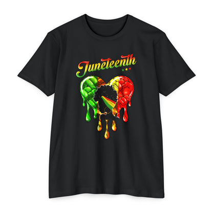 Juneteenth Heartbeat Unisex CVC Jersey T-shirt