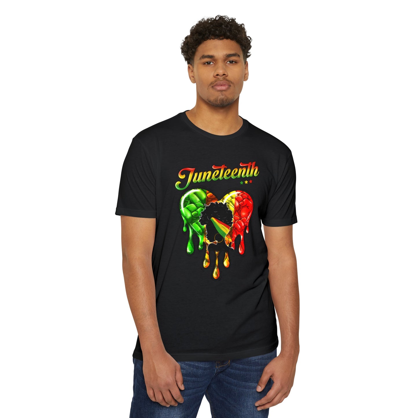 Juneteenth Heartbeat Unisex CVC Jersey T-shirt