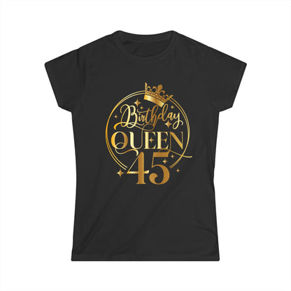 Birthday Queen 45-Women's Softstyle Tee