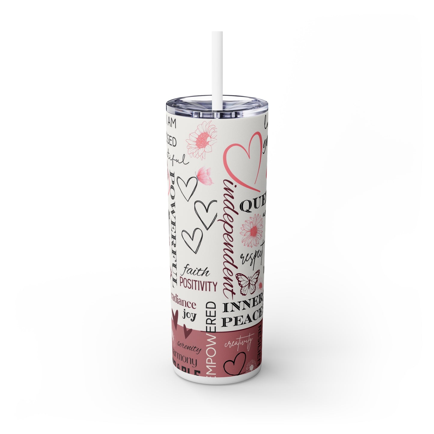 "Pink Business Women Empowerment Tumbler " 20oz Tumbler with Straw