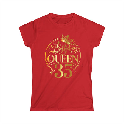 Birthday Queen 35- Women's Softstyle Tee