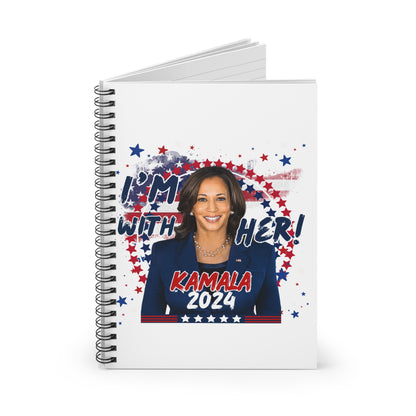 Kamala Harris Spiral Notebook - Ruled Line