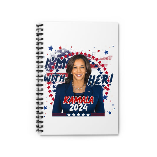 Kamala Harris Spiral Notebook - Ruled Line