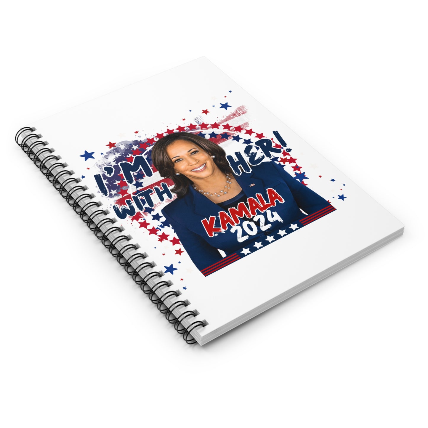 Kamala Harris Spiral Notebook - Ruled Line