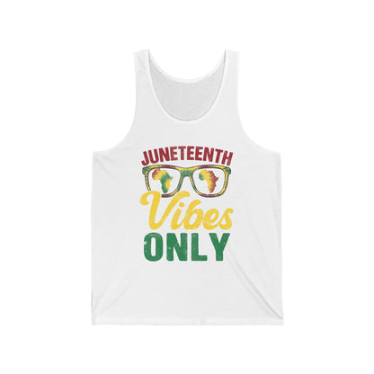 Juneteenth Vibes Only-Unisex Jersey Tank