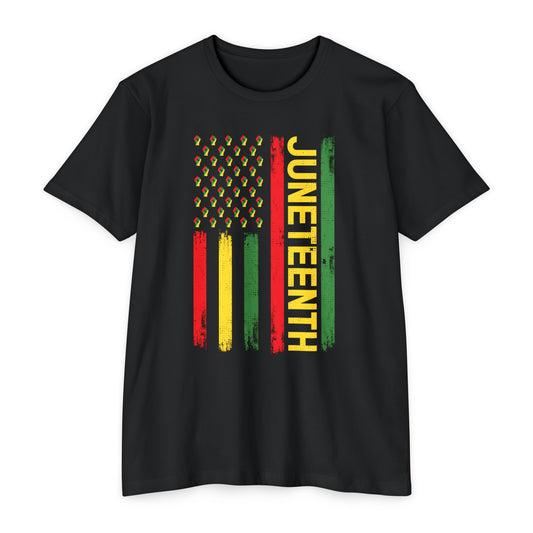 Juneteenth Flag Unisex CVC Jersey T-shirt