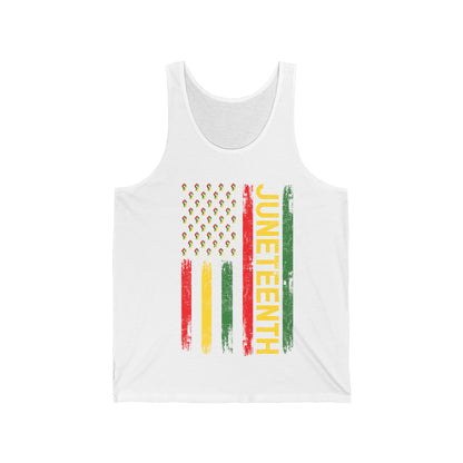 Juneteenth Flag Unisex Jersey Tank