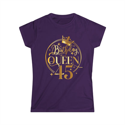 Birthday Queen 45-Women's Softstyle Tee